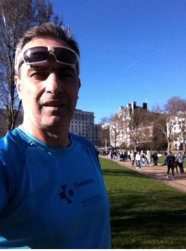 Preparando la Carrera de Empresas por los parques de Londres.