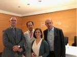 Los Drs. Tombal, J Rubio (IVO), Ainara Villafruela y JP Sanz Jaka