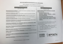 Programa 13ª Reunión MIR Urología en Haro. Enero 2020