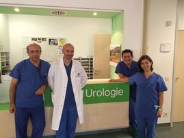 En la Unidad de Urología con el Dr. Wendt-Nordahl
