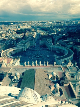 Roma desde la cúpula de San Pedro